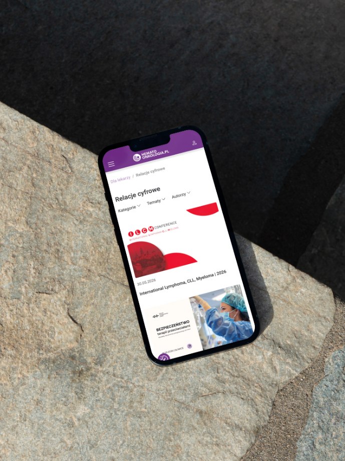 Portal hematoonkologia.pl na telefonie